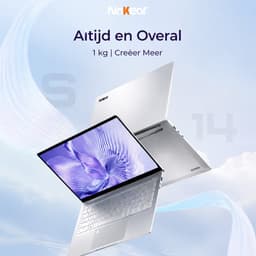 Ninkear S14 Laptop 14 inch – AMD Ryzen 5 7535HS – 16GB LPDDR5 – 1TB NVMe SSD – 60Wh accu – WiFi 6 – Fingerprint – Windows 11 – 2.2K 16:10-Zilver — thumbnail 3