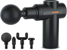 Massagepistool - Spierontspanning Tool - Herstel Na Sport - 4 Verschillende Opzetstukken - 1600 Gram - Roze — thumbnail 3