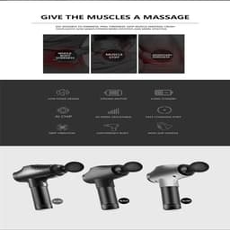 Massage Gun - Spier Massager - Spierherstel - Gedempt Geluid - 23 x 18 x 6.5cm - Zilver — thumbnail 5