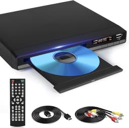 DVD Speler - Mediaspeler - Films Kijken - Regiovrij Afspelen - 1080P Upscaling - Zwart — thumbnail 1