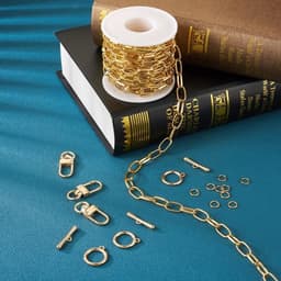 Ovale ketting choker van roestvrij staal met paperclip design, geschikt voor vrouwen en meisjes voor een stijlvolle en duurzame look — thumbnail 5