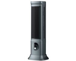 Bladloze desktop airconditioner, draagbare USB-oplaadbare airconditioner, drie ventilatorsnelheden, stille desktop/draagbare ventilator.