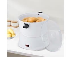 Elektrische Aardappelschiller - Keukenmachine Groente - Snel Groenten Schillen - Krachtige Koperen Motor - 0.8 kg Capaciteit - Wit
