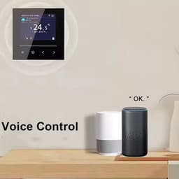 Slimme Thermostaat - WiFi Thermostaat - Comfort Verwarmen - App Bediening - LCD Kleurenscherm - Wit — thumbnail 3