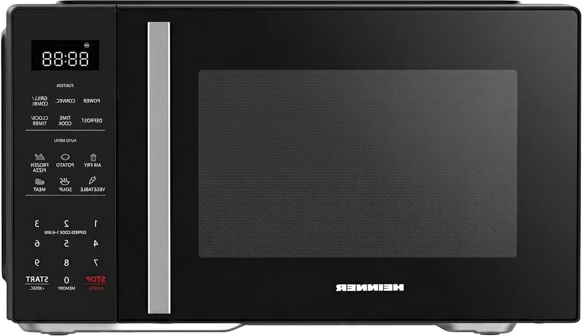 Combimagnetron met Airfryer - 4-in-1 Oven - Snel Koken - 10 Airfryer Programma's - 23 Liter - Zwart — afbeelding 1