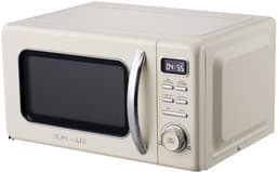 Swiss Haus® MW20 Magnetron Vrijstaand - 20L – 700W Digitale Solo Microgolfoven – Retro Microwave Vintage Design – Auto Cook & Ontdooifunctie – 11 Verwarmingsstanden - Beige — thumbnail 3