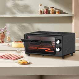 Heteluchtfriteuse Oven - Mini Oven Airfryer - Gezond Koken - 360 Graden Luchtcirculatie - 15 Liter - Zwart — thumbnail 3