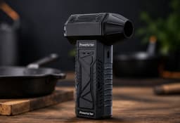 elektrische BBQ Ventilator - Vuurgolfbuis -Kamperen - Picknicken - BBQ - Zomer - Vakantie — thumbnail 3