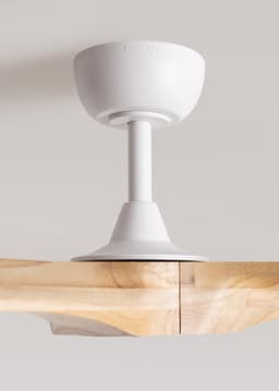 CREATE - Stille plafondventilator 100% hout 40W (Ø132cm) - Geen licht - Afstandsbediening - 6 snelheden - Programmeerbaar - WIND CENTURY — thumbnail 4