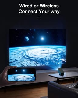 BlitzWolf BW-VISION A1 Beamer met Android 13 - WiFi 6 & Bluetooth 5.4 - 200 ANSI Lumen - 4K Ondersteuning - Automatische Keystone Correctie - Home Cinema Projector - EU Stekker — thumbnail 5