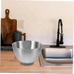 Rvs Mengkom - Keukenkom Bakkom - Voedselbereiding Mixen - Verdiept Spatvrij Ontwerp - 3 Liter Inhoud - Zilver — thumbnail 4
