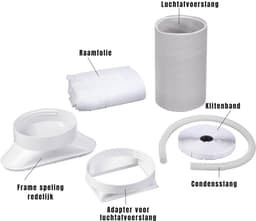 ZMR® Mobiele Airco voor Slaapkamer - Airco - Mobiele Airco - Wit - 31cm x 32cm x 70cm — thumbnail 4