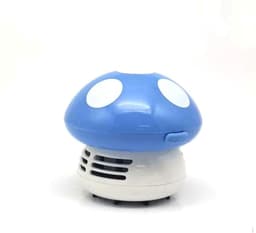 Mini Tafelstofzuiger - Paddenstoel Stofzuiger - Bureau Schoonhouden - Draagbaar Ontwerp - 3 Watt - Blauw — thumbnail 1