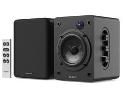 Majority D50X Bookshelf Speakers - Bluetooth - 60W -HDMI ARC - Stereo - Ingebouwde Versterker - Zwart