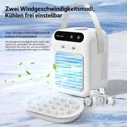 Draagbare mini-airconditioner, USB-voeding, stil, tafelventilator, geschikt voor slaapkamers, kantoren, buiten en andere locaties. — thumbnail 5