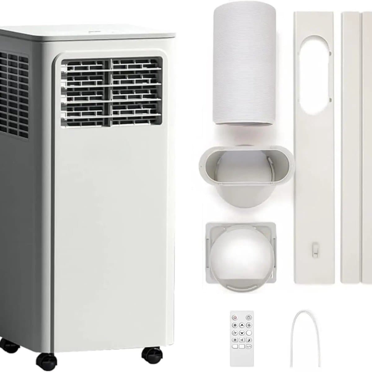 UFTA Mobiele Airconditioner - Draagbare Luchtkoeler - Aircooler - 3-in-1 Ventilatoren - 2,05 kW - 7000 BTU - (18 ㎡ ) - Wit — afbeelding 1