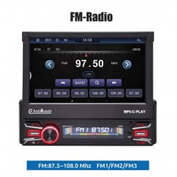 ESSGOO 1Din Autoradio - 7 Inch IPS HD Elektrisch Uitschuifbaar Scherm - Apple Carplay & Android Auto (Draadloos) - Bluetooth, Aux, USB, SD & MP5 — thumbnail 5