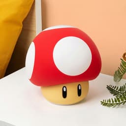 Super Mario Super Mushroom SquishyGlo nachtlamp – oplaadbaar siliconen licht – Paladone — thumbnail 5