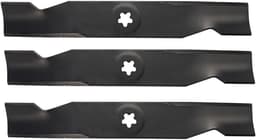 Grasmaaier messen - Vervangende messen - Gazononderhoud - Set van 3 stuks - 422 mm lengte - Zwart — thumbnail 1