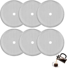 NTHProducts - French Press Vervangfilter - Koffiezetter - Rvs en duurzaam - 1 liter - 6 stuks - Ideaal voor koffieliefhebbers - Voor 8 kopjes — thumbnail 1