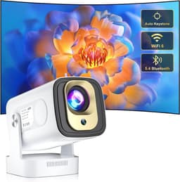 Mini Projector, upgrade 2026, ondersteunt 8K en 1080p, autofocus, draagbare projector met wifi 6 en Bluetooth 5.4, automatische keystone-correctie, mini-projector ondersteunt 4K, geschikt voor Android 14 home cinema — thumbnail 1