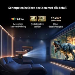 Thuys - Mini Beamer Projector - Compact & Draagbaar - voor Filmavonden - Gaming en Presentaties Thuis en Onderweg — thumbnail 5
