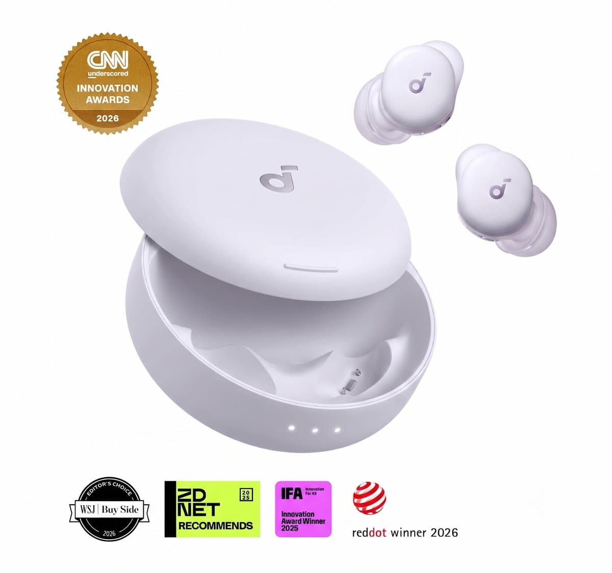 soundcore Sleep A30 Slaapkoptelefoon by Anker - AI Snurkdetectie - Oordopjes Slapen - Perfect voor Zijslapers - Noise Cancelling - 45U Batterij — afbeelding 1