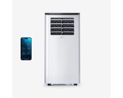 Pro Breeze Mobiele Airco – 14000 BTU - Extra Krachtig – 4-in-1 Luchtkoeling, Ontvochtiging, Ventilatie en Slaapmodus – Airco voor Slaapkamer, Woonkamer, Kantoor, Gym – Smart Home WiFi - 24-uurs Timer & Incl Raamafdichtingkit – Energieklasse A – Wit