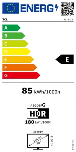TCL 65T8D - 65 inch - 4K QD-MiniLED - 2026 - Smart TV — thumbnail 2