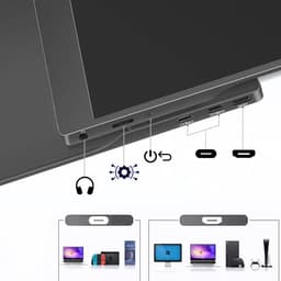 Zenwire AMG15 Portable Monitor 15.6 Inch 1920x1200 IPS – USB-C & HDMI – Extra Scherm voor Laptop en MacBook — thumbnail 3