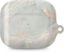 xoxo Wildhearts hoesje geschikt voor Airpods Pro 1 / Pro 2 - Marble Green Illusion - Ook als telefoonhoesje verkrijgbaar - schokbestendige case geschikt voor Airpod Pro (2) - koptelefoon case - Beschermhoes met marmerprint - marmer look - groen — thumbnail 1
