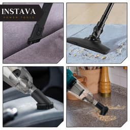 Instava Kruimeldief met LED Licht & 2 Accu’s – Geschikt voor Makita LXT 18V Accu – Draadloze Handstofzuiger – 10kPa Zuigkracht – 750ML – Kruimeldief voor Auto & Huis — thumbnail 4