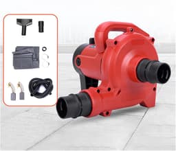 Stofzuiger Blower - Zuigstofzuiger Bladblazer - Werkplaats Reinigen - Industriële Kwaliteit - 1200W - Grijs — thumbnail 4