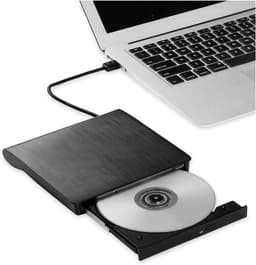 Externe DVD Brander - CD Writer - Films Kijken - Snelle USB 3.0 - Draagbaar Slim - Zwart — thumbnail 3
