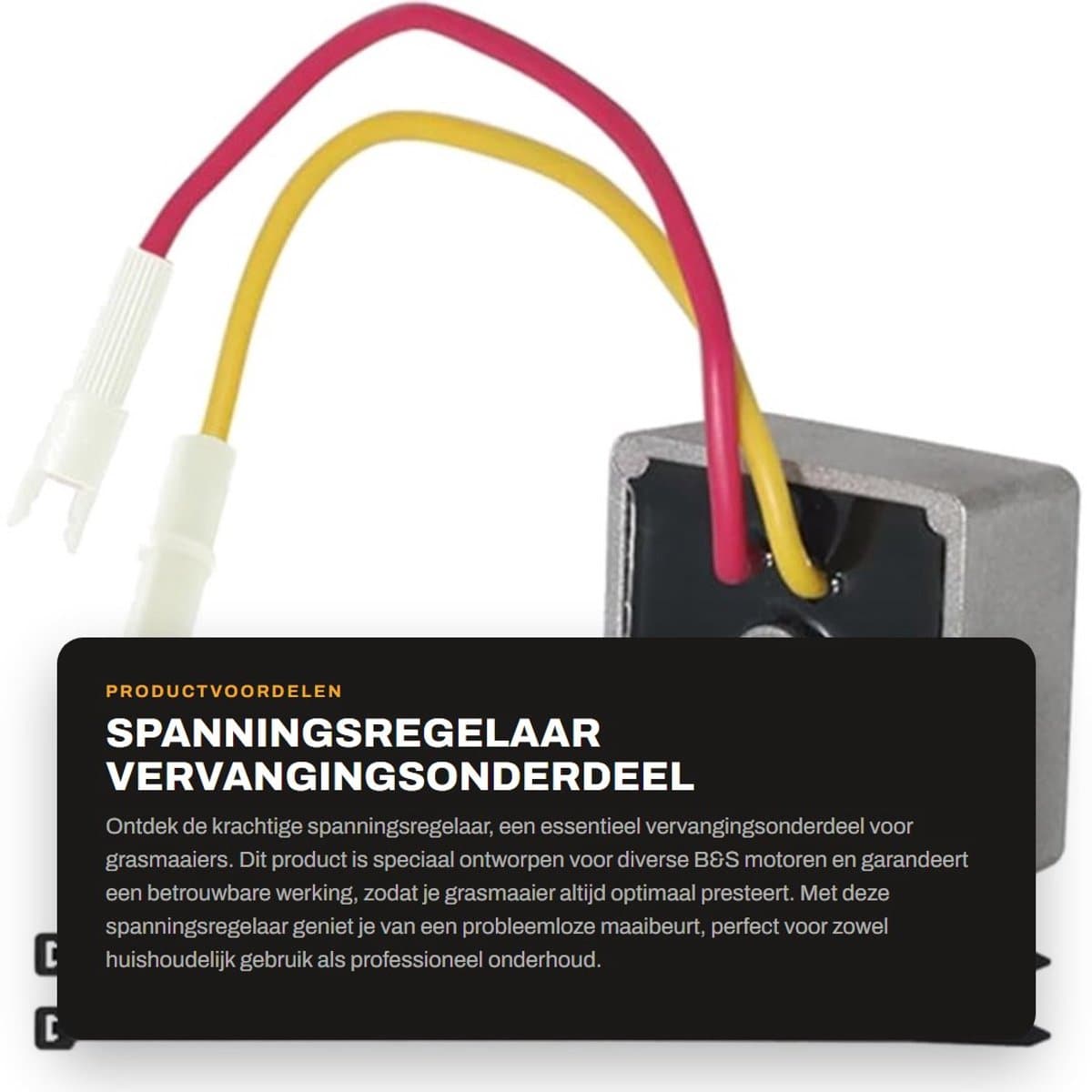 Dailygoods- Spanningsregelaar Vervanging voor B&S 491546 - Geschikt voor 150117/150202/150212 - Motoren 28B700/28M700 - Compatibel met 21A800/21A900 - Vervangingsonderdeel 31A500 - Betrouwbare werking - Regelaar — afbeelding 1