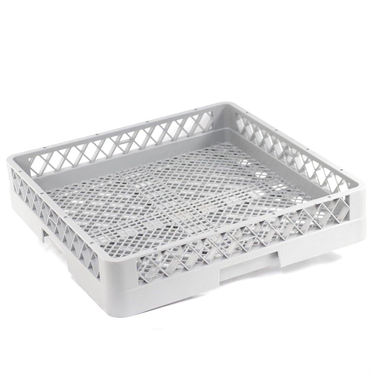 Spoelmand bestek - Afwasmand klein - Hygiënisch afwassen - Fijnmazig stapelbaar - 50x50 cm - Helder matglans — afbeelding 1