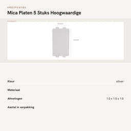 Dailygoods- Mica Plaat - 5 Stuks - Hoge Temperatuur Weerstand - Duurzaam - Magnetron Onderdeel - Isolerende Eigenschappen - Milieuvriendelijk - Microwaveplaat — thumbnail 5