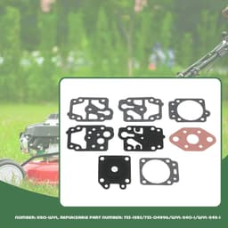 Dailygoods- Carburateur Reparatieset K20-WYL - Carburateur Ombouwkit - Compatibel met Makita/Husqvarna/Echo - Vervangt 753-1225/753-04296 - Geschikt voor diverse modellen - Inclusief meerdere compatibiliteiten — thumbnail 3