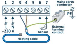 Programmeertbare thermostaat HW500, 16A, 230 V — thumbnail 2
