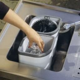 Glazenspoeler - Glazenwasmachine - Snel glazen spoelen - Compact formaat - Tot 20 cm diep - Zilver — thumbnail 3