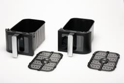 Solis Air Fryer Duo Dubbele Airfryer met 2 Lades - 2200W - Multifunctionele Heteluchtfriteuse - PFAS-vrij - Kijkvenster - 11L - 10 Verschillende Programma's – Zwart — thumbnail 3