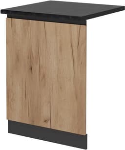 Vaatwasserfrontpaneel - Vaatwasser deur - Keuken moderniseren - Greeploos J-Shape - 60 cm breed - Eiken goud — thumbnail 1