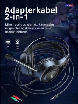 Gaming Headset met Microfoon - Headset PS4, PS5, Xbox One, Xbox Series en PC - 50mm Speakers — thumbnail 5
