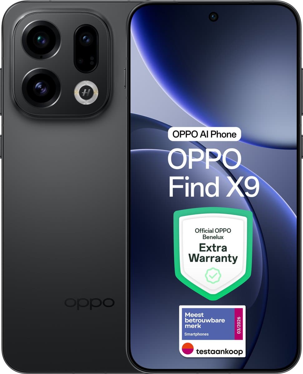 OPPO Find X9 5G 12+ 512GB Space Black - Extra Garantie — afbeelding 1