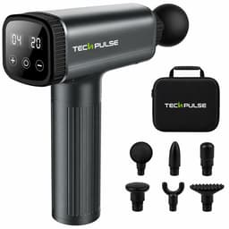 TechPulse Massage Gun Professioneel – Sneller Herstel & Minder Spierpijn – Stil & Krachtig – 30 Standen – 6 Opzetstukken – Incl. Koffer — thumbnail 1