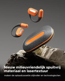 SNJY® Bone Conduction Headphone - Sporthoofdtelefoon Draadloos - Sport Oordopjes - Hardloop Oortjes - Zwart/Oranje — thumbnail 2
