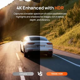 Novari - Dashcam 4K - Dashcam - Dashcam voor auto - Dashcam draadloos - Driekanaals opname in 4K+1080p+1080p - Spraakbesturing — thumbnail 2