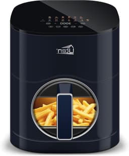 Heteluchtfriteuse - Airfryer - Gezond Frituren - Dubbele Hittebronnen - 5.5 Liter - Blauw — thumbnail 1