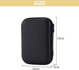 Vt products - Beschermhoes externe harde schijf - Schokbestendig en waterdicht - Zwart - Draagbare opslag - 2,5 inch HDD/SSD - Ideaal voor onderweg — thumbnail 4