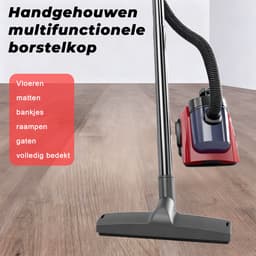 Stofzuiger zonder stofzak, lichtgewicht stofzuiger voor tapijt en harde vloeren, rood, Whirlwind — thumbnail 5